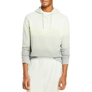 Monrow Ombre Pullover Hoodie Light Olive Size XL 0286